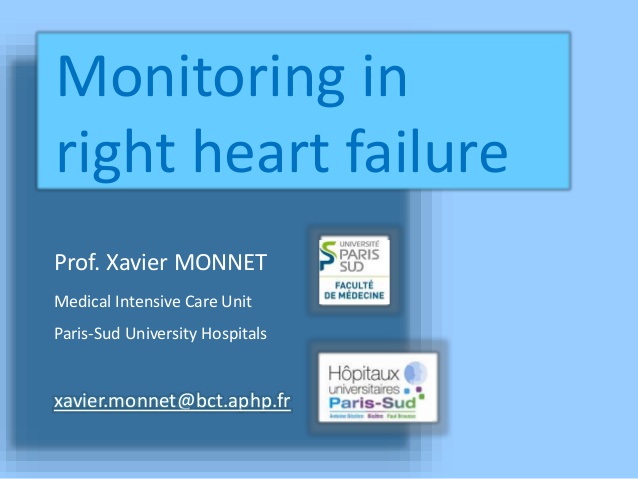 Monitoring in right heart failure