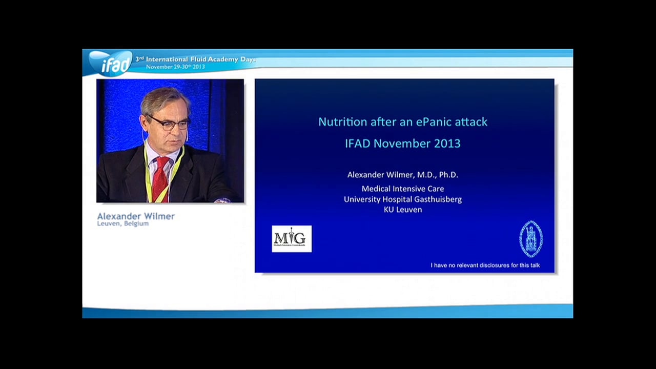 Alexander Wilmer - Nutrition after an ePanic Attack